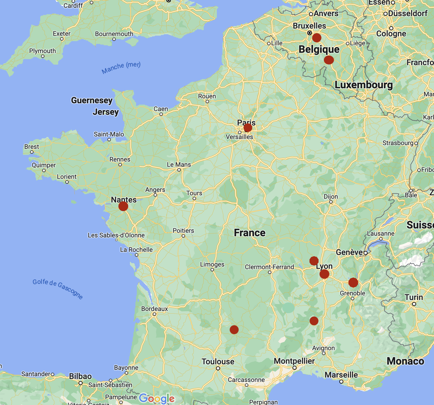 Carte pôles de formation 2023-2024